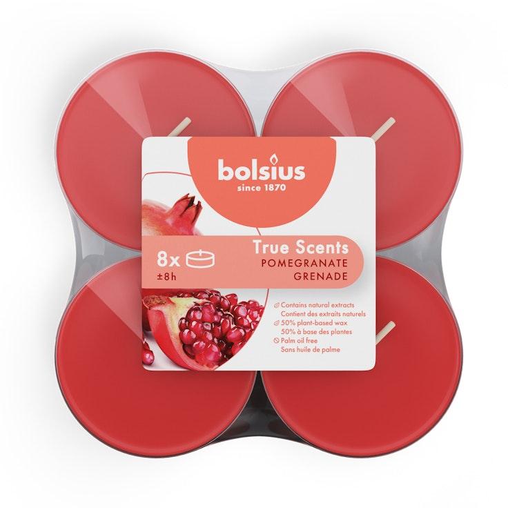 Bolsius tuoksulämpökynttilä maxi 8kpl granaattiomena