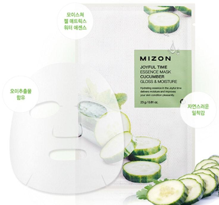 Mizon kangasnaamio Joyful Time Essence Mask Cucumber 23g