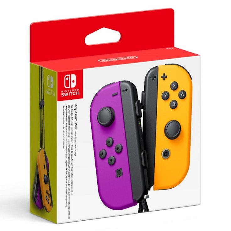 Nintendo Switch Joy-Con Pair peliohjainpari neonpurppura/neonoranssi